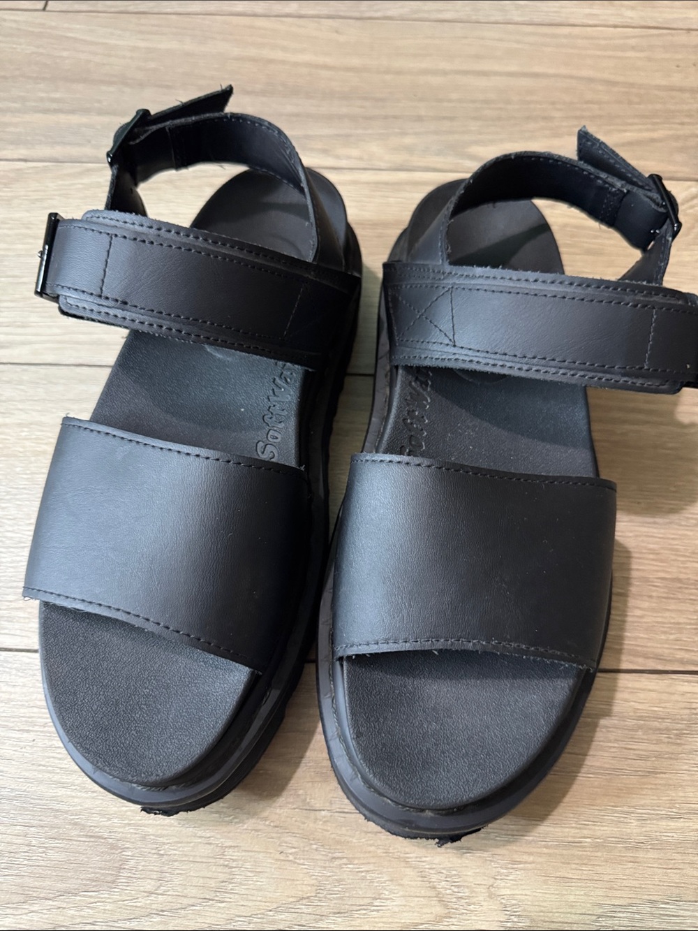 Dr.Martens Black  Strap Sandals
